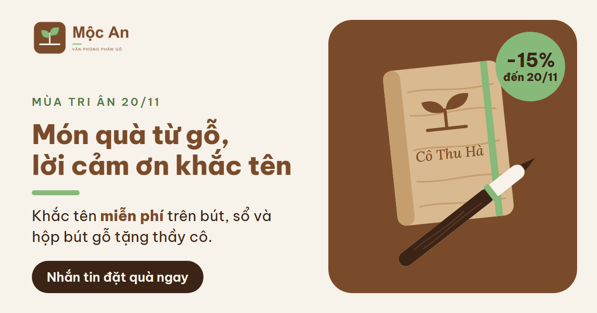 Mẫu ảnh quảng cáo Facebook cho thương hiệu mẫu Mộc An